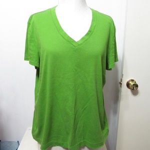 Additions by Chico's Green Shirt Sz 3